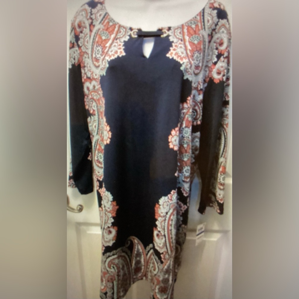 JM Collection TUNIC Top or used as Dress Long Sleeve - Picture 2 of 11